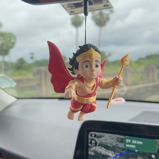 Flying Murugan Car Figurine