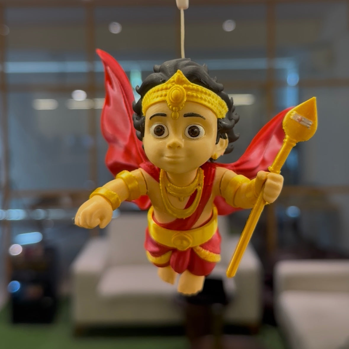 Flying Murugan Car Figurine