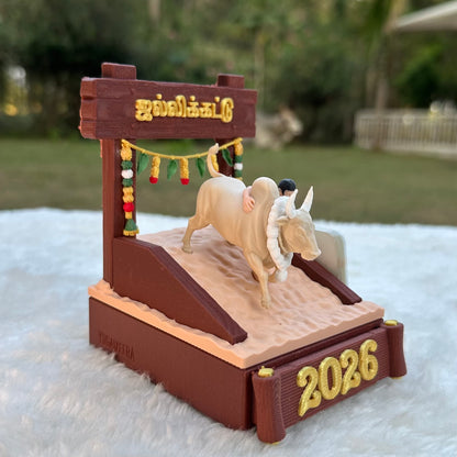 Jallikattu Desk Calendar 2026