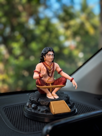 Ayyappa – 3.5" Quick-Remove Car Dashboard Figurine | YugaVeera