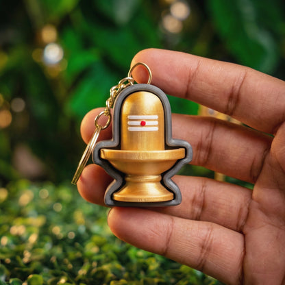 Shiva Lingam Clicker Keychain – Divine Fidget Shiv Ling Key Chain (Exact & Abstract Variants)