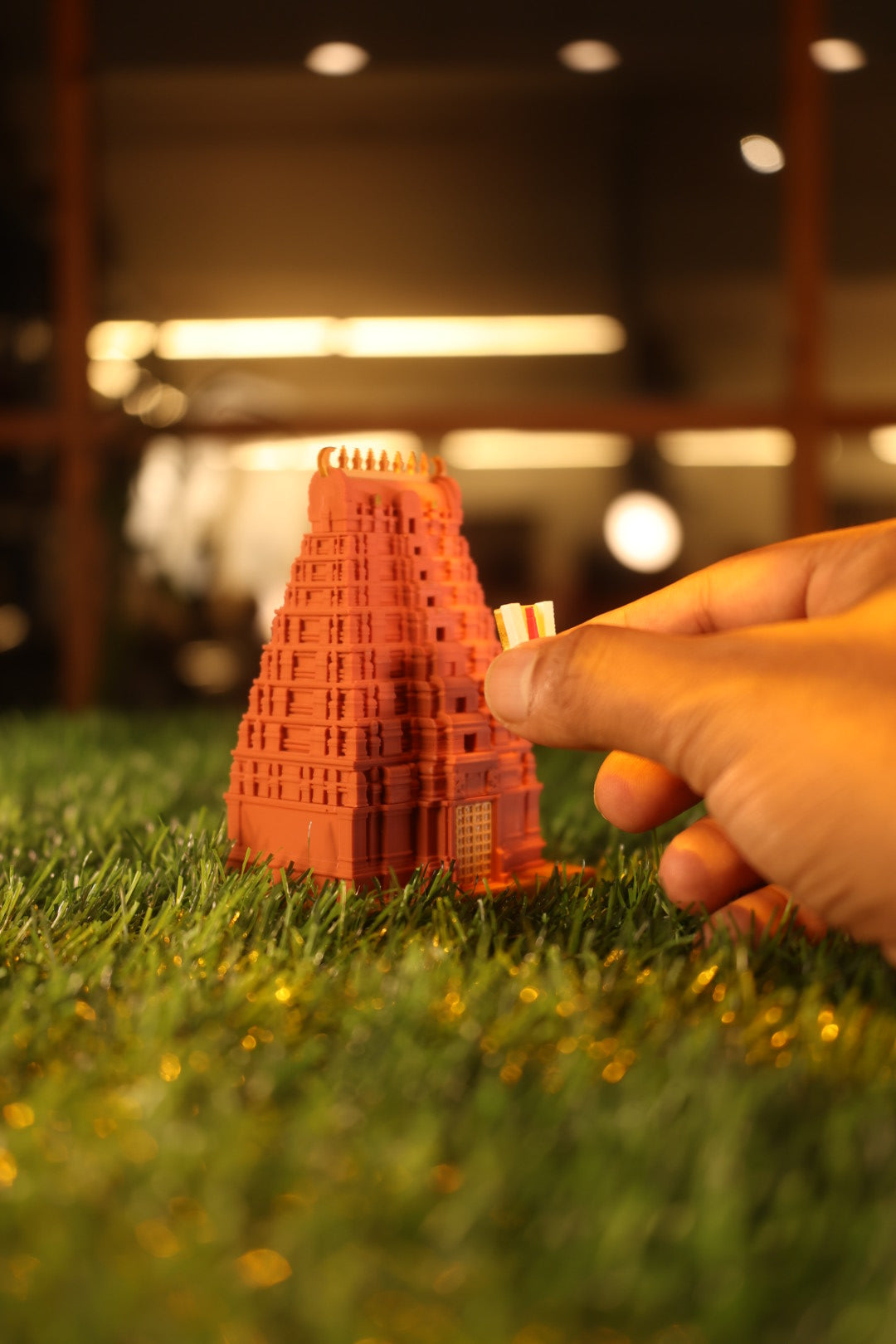 Srirangam Gopuram Manjal Kumkum Holder