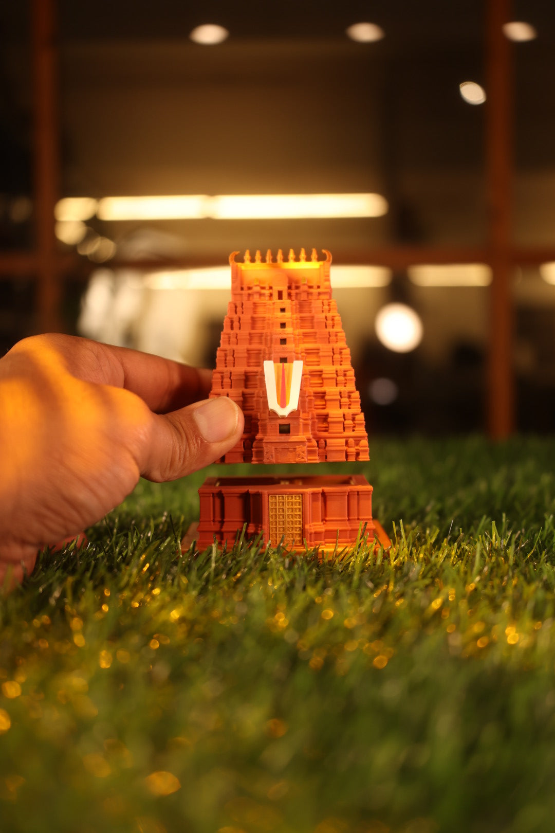 Srirangam Gopuram Manjal Kumkum Holder