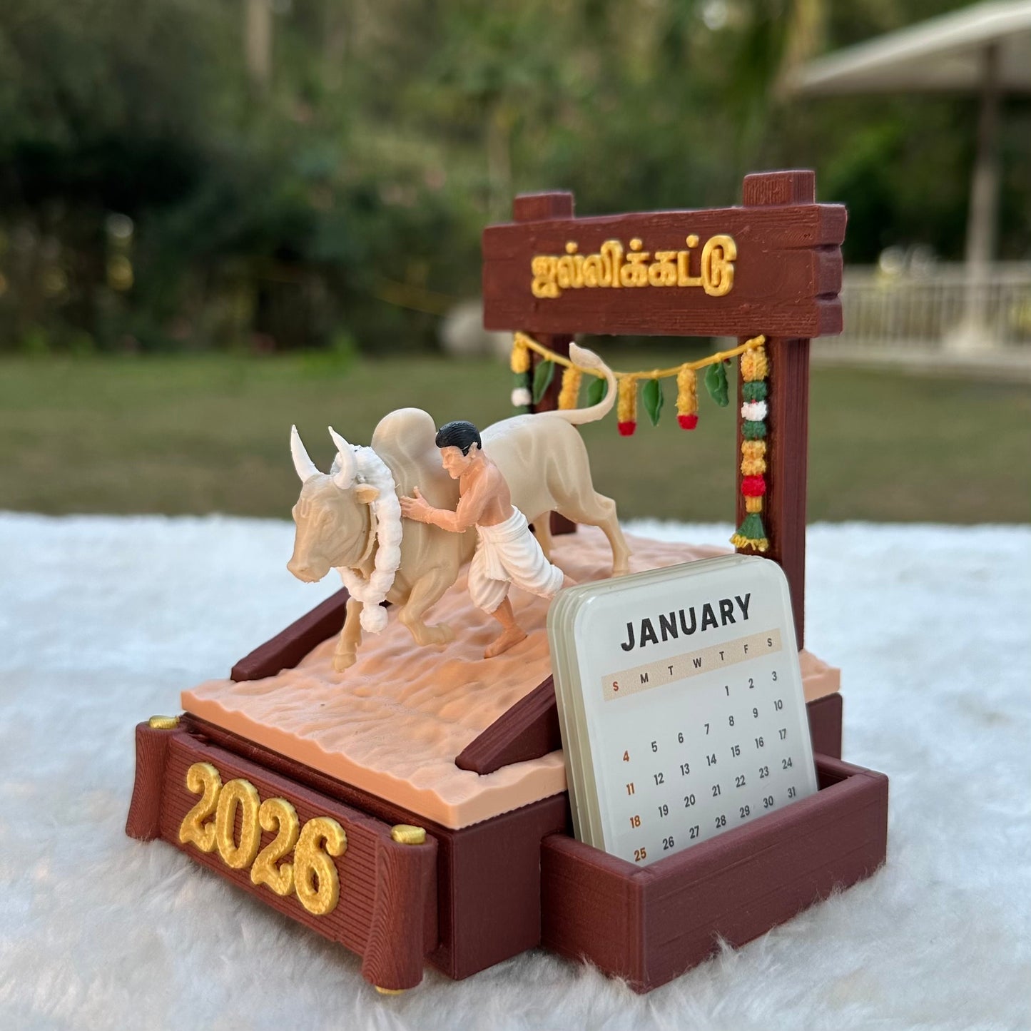 Jallikattu Desk Calendar 2026