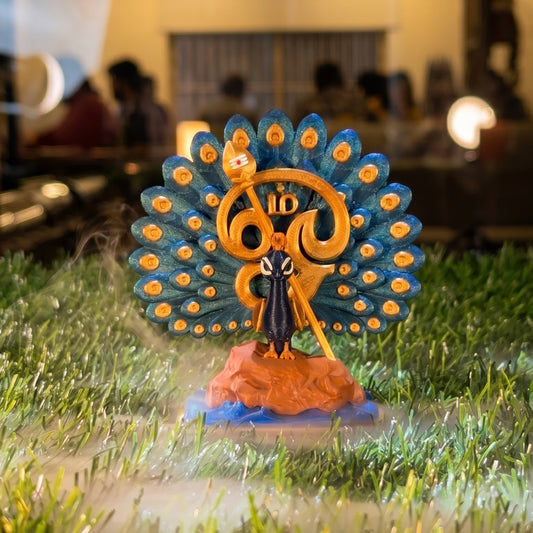 Om Vel Peacock Figurine