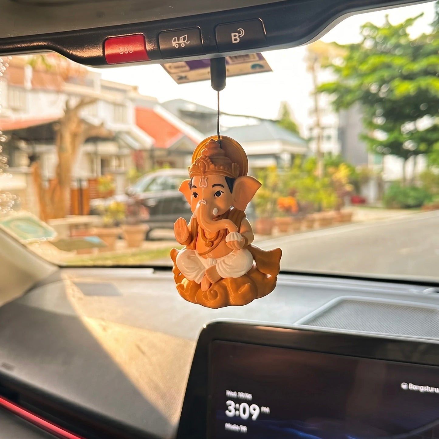 Floating Ganesha ☁️🐘 | 2-in-1 Dashboard & Car Hanging Figurine | Yugaveera