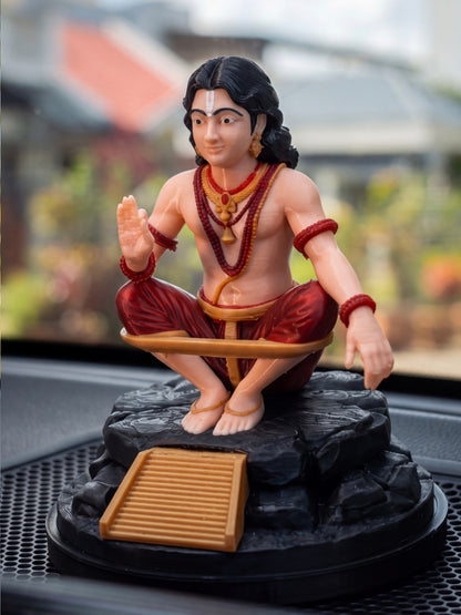 Ayyappa – 3.5" Quick-Remove Car Dashboard Figurine | YugaVeera