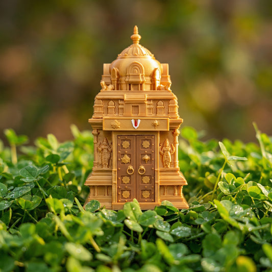 Tirupati Inspired Miniature Jewel Box (4.5 Inch Height)