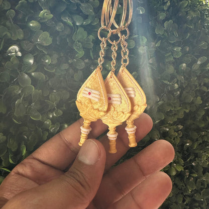 Murugan Vel Keychain (Divine Spear – Compact Edition) | 3D Printed Eco-PLA | Premium Devotional Accessory